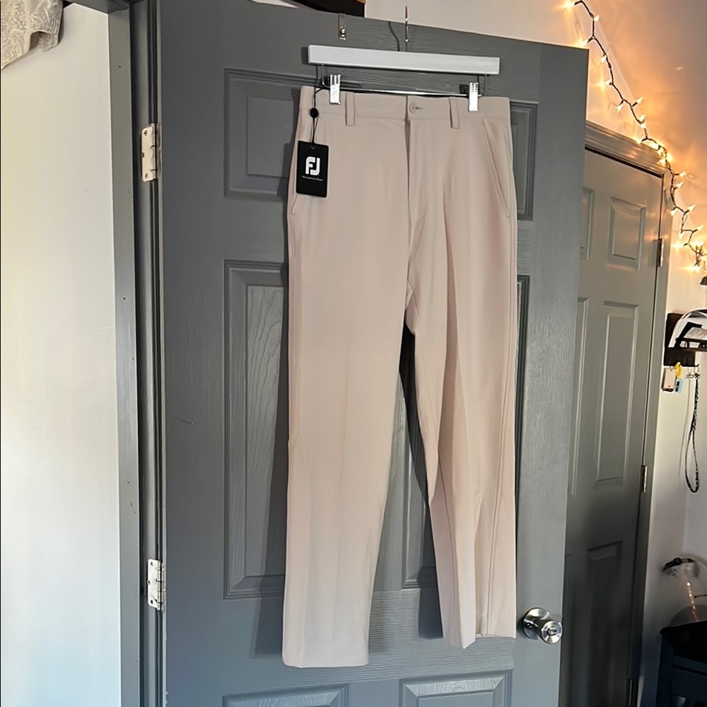 FootJoy Tan Dress Pants Relaxed Fit